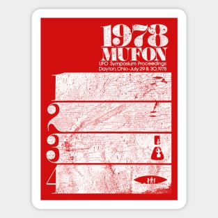 70s UFO Mufon Magnet